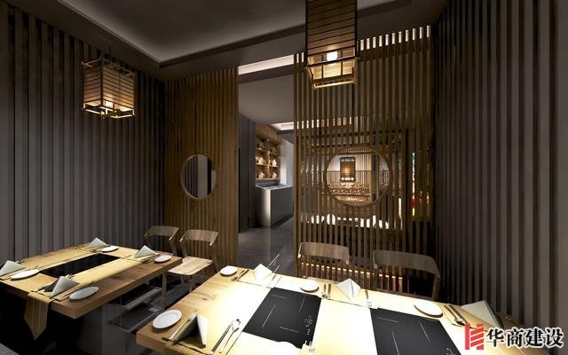 廣州170平日料店裝修，設(shè)計后實用餐位達(dá)到56位